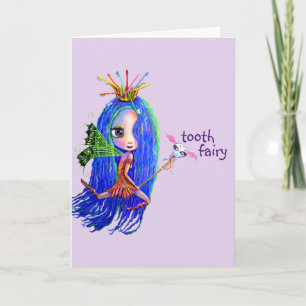Carte 1ère visite de Tooth Fairy Crown Cute