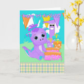 Carte 1st Birthday Cute (Fleur jaune)
