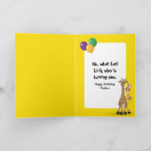 Carte 1st Birthday Wildlife Animal Babies (Intérieur)