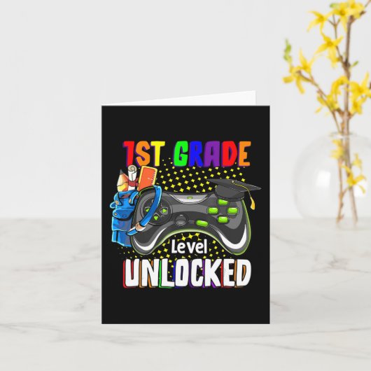 Carte 1st Grade (Fleur jaune)