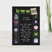 Carte 2000 Anniversaire Année Fun Trivia (Devant)