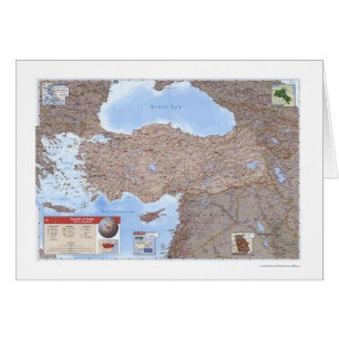 Carte 2002 de la Turquie et du Moyen-Orient