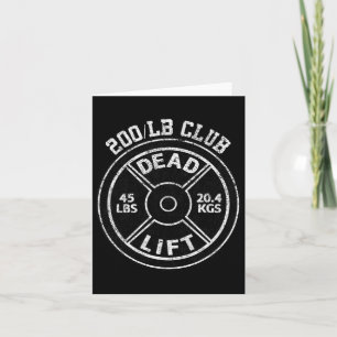 Carte 200 Livres Livrées Dead Lift Club Gym Pow Pow