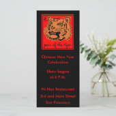 Carte 2010 Année du Nouvel An Tigre Chinois (Debout devant)