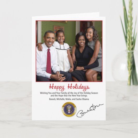Carte 2010 de vacances de Barack Obama (Devant)