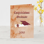 Carte 2010 d'obtention du diplôme (Fleur jaune)