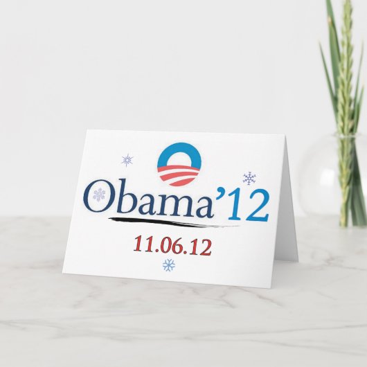 Carte 2012 de Noël d'Obama (Devant)