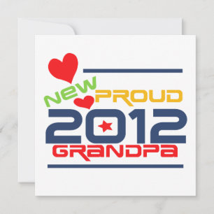 Carte 2012 T-shirts et cadeaux fiers de grand-papa