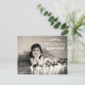 Carte 2013 plate de photo de Joyeux Noël (Debout devant)