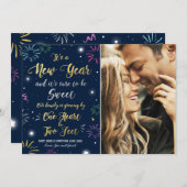 Carte 2018 de faire-part de grossesse de nouvelle (Devant / Derrière)