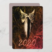 Carte 2020 - Année du masque visage, masque de médecin d (Devant / Derrière)