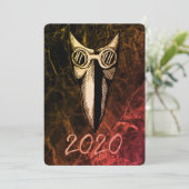 Carte 2020 - Année du masque visage, masque de médecin d (Debout devant)