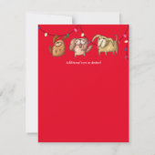 Carte 2020 Ça a été une année de DOG Noël Drôle (Dos)