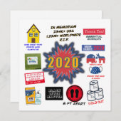 Carte 2020 In Memoriam | Noël en quarantaine (Devant / Derrière)