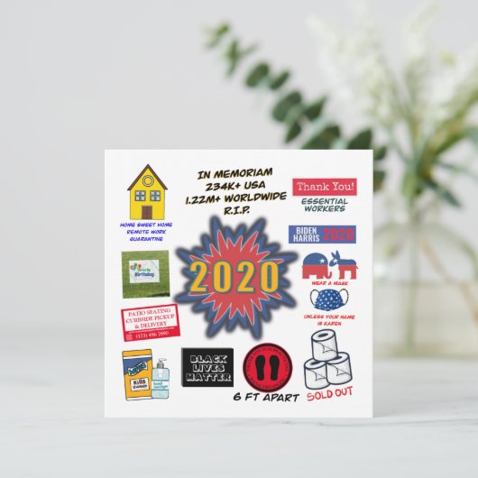 Carte 2020 In Memoriam | Noël en quarantaine (Debout devant)