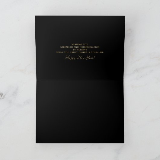 Carte 2020 Joyeux Nouvel An Elegant Feu d'artifice Salut (Intérieur)