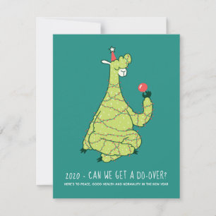 Carte 2020 Pouvons-Nous Obtenir Un Don-Over Drôle Lama N