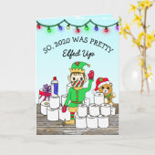 Carte 2020 s'est éteinte, Joyeux Noël (Fleur jaune)