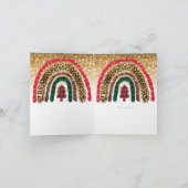 Carte 2021 CUSTOM Christmas Rainbow Gold Parties scintil (Intérieur)