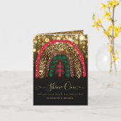 Carte 2021 CUSTOM Christmas Rainbow Gold Parties scintil (Fleur jaune)