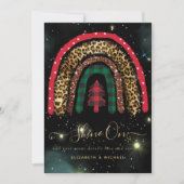 Carte 2021 CUSTOM Christmas Rainbow Gold Parties scintil (Devant)