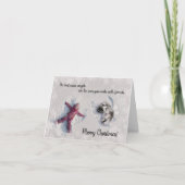 Carte 2022 Keeshond Christmas Card Blank inside (Devant)