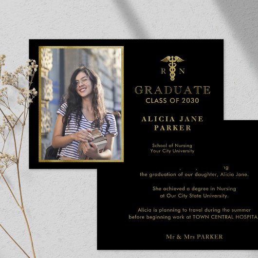 Carte 2023 Diplôme de l'école de soins infirmiers or pho