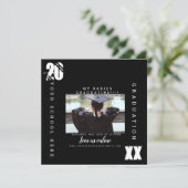 Carte 2023 Graduation Typographie Bold Photo Préscolaire (Debout devant)