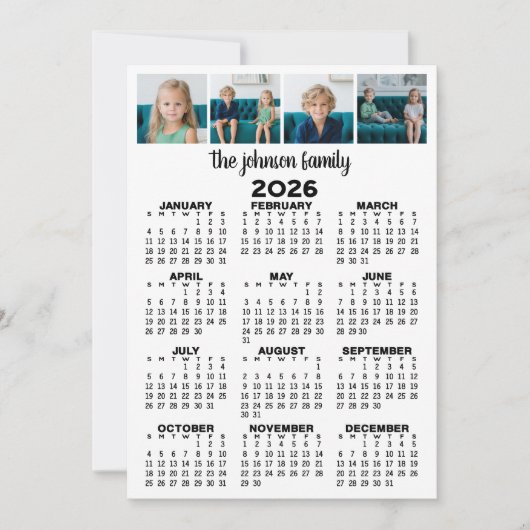 Carte 2023 Voir l'année complète Calendrier avec 4 photo (Devant)