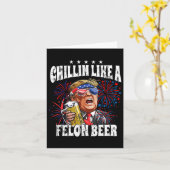 Carte 2024 Chillin Like A Felon Beer (Fleur jaune)