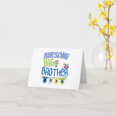 Carte 2024 Incroyable Grand Frère (Fleur jaune)