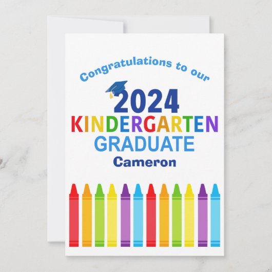 Carte 2024 Jardin d'enfants Diplômé sur mesure (Devant)