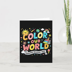 Carte 2025 Couleur Notre Livre Mondial Été Lecture Progr
