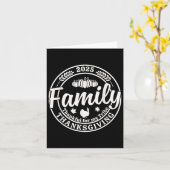 Carte 2025 Famille Remerciements Pour Ma Tribe Turquie T (Fleur jaune)