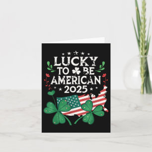 Carte 2025 Fête de la Saint-Patrick - Shamrock American