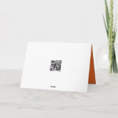 Carte 2025 Graduation Orange and Black School Colors (Dos)