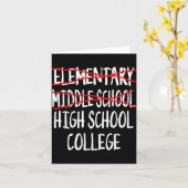 Carte 2025 Junior High Graduation - Funny Middle School (Fleur jaune)