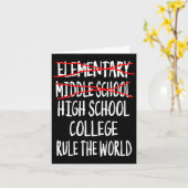 Carte 2025 Junior High Graduation Funny Middle School Gr (Fleur jaune)
