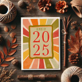 Carte 2025 Retro Stylish Fun Modern Grad Card