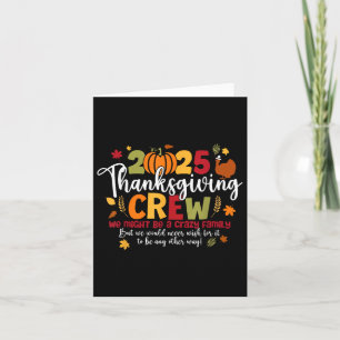 Carte 2025 Thanksgiving Crew Turquie Merci automne autom