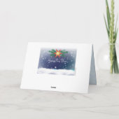 Carte 2026 Bonne année ! Festif des vacances d'hiver (Dos)