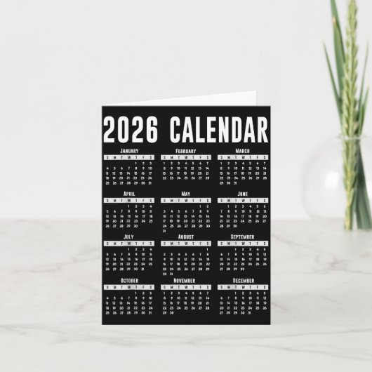 Carte 2026 Calendar Shirt 26 Calendar 2026  (Devant)