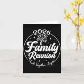 Carte 2026 Family Reunion Back Together Again Reunion Ma (Fleur jaune)
