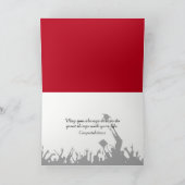Carte 2026 Graduation Red and Black School Colors (Intérieur)