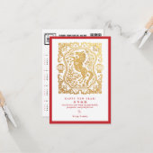 Carte 2026 Lunar New Year Of The Horse QR Code Calendar (Devant/Arrière en situation)