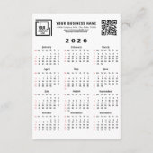 Carte 2026 Lunar New Year Of The Horse QR Code Calendar (Dos)