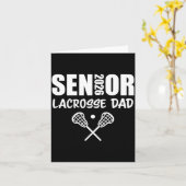 Carte 2026 Senior Lacrosse Dad Lacrosse Team Parent (Fleur jaune)