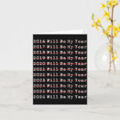 Carte 2026 sera mon année Citation drôle de Nouvel An Ho (Fleur jaune)