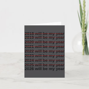 Carte 2026 sera mon année humour drôle citation de nouve
