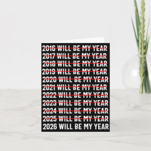Carte 2026 sera mon année humour drôle citation de nouve